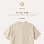 Kekeyo Linen Short-Sleeve Koko Shirt Top | 2-14Y