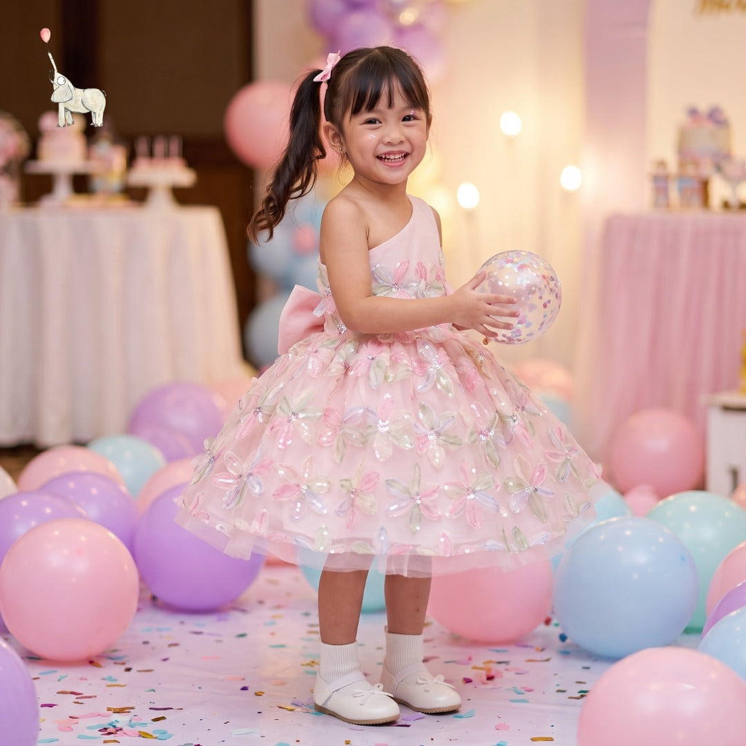 Kekeyo Glomy Rainbow Dress | 4Y