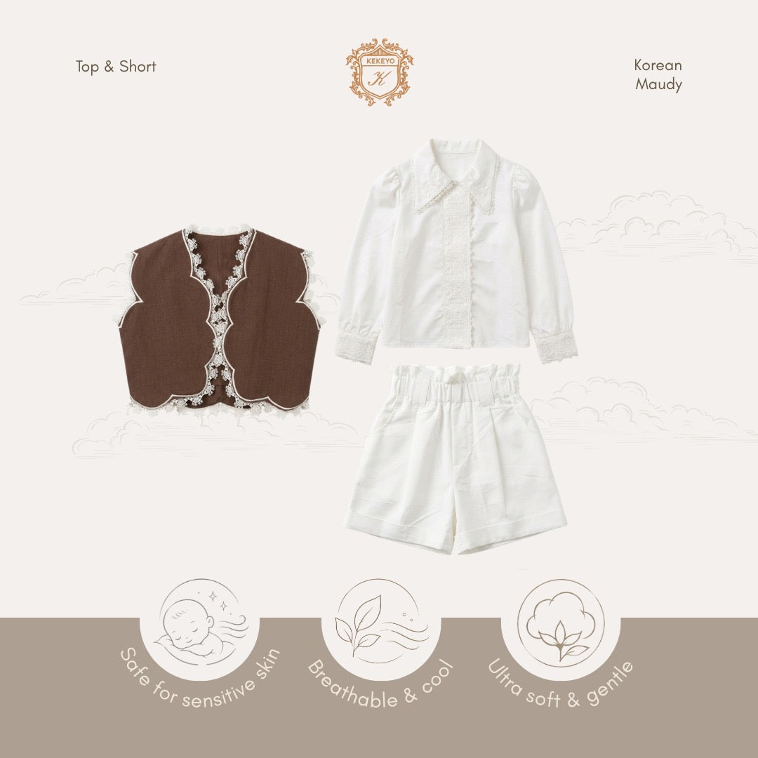 Kekeyo Top & Short Korean Maudy | 3Y 7Y 8Y