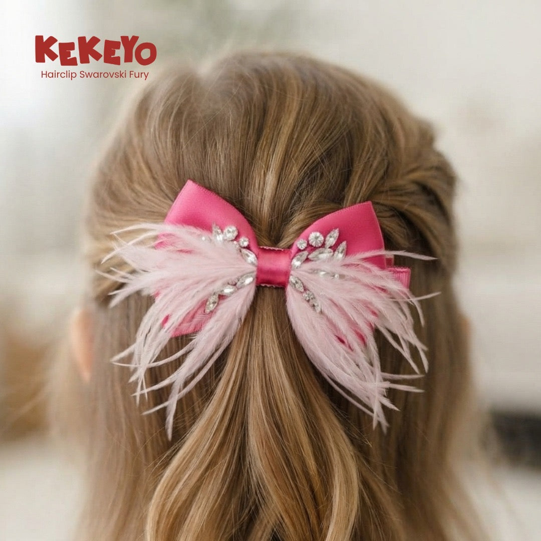 Kekeyo Hairclip Swarovski Furry