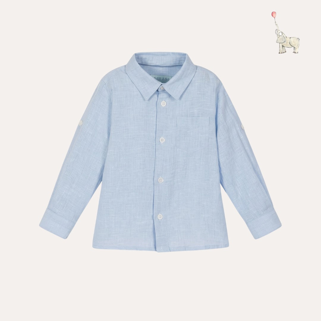 Abel & Lula Linen Top Shorts Strip Set | 2Y 4Y