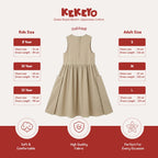 Kekeyo Dress Royal Bloom Choco | 8Y 10Y 12Y S M L