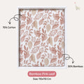 KEKEYO Swaddle Bamboo Pink Leaf