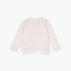 Moncler Kids Pink Cotton Blend Long-Sleeve T-shirt
