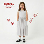 Kekeyo Dress Royal Bloom Grey | 8Y 10Y 12Y S M L