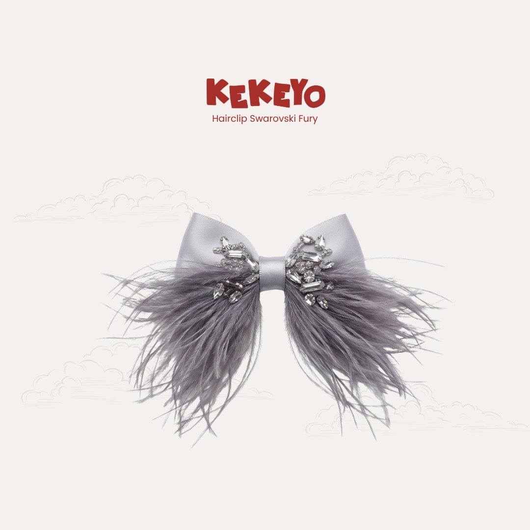 Kekeyo Hairclip Swarovski Furry