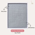 KEKEYO Swaddle Bamboo Pastel Grey