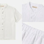 Kekeyo Linen Short-Sleeve Koko Shirt Top | 2-14Y
