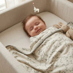KEKEYO Blanket Cream and Grey Cotton
