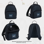 Boss Navy Blue Canvas Mini BackPack