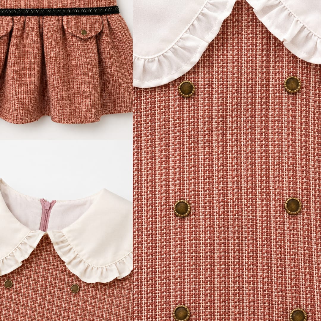 Lessi Dress Red Collar 4 Y