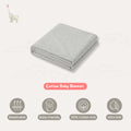 KEKEYO Blanket Grey Basic Cotton
