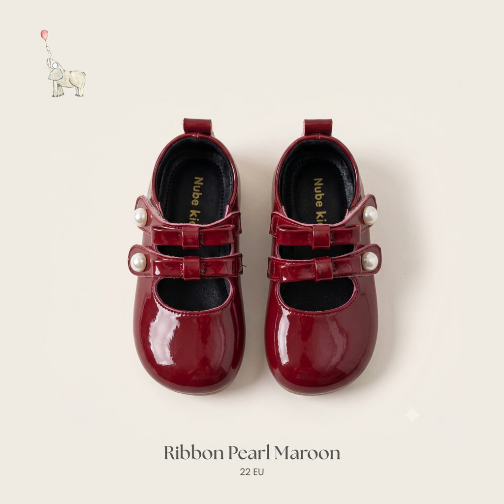 Nube-Ribbon Pearl Maroon