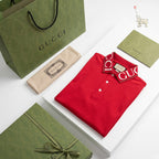 Gucci Kids Red Polo Shirt