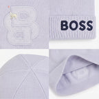 Boss Embroidered Beanie and Pre-Walker Set | Blue