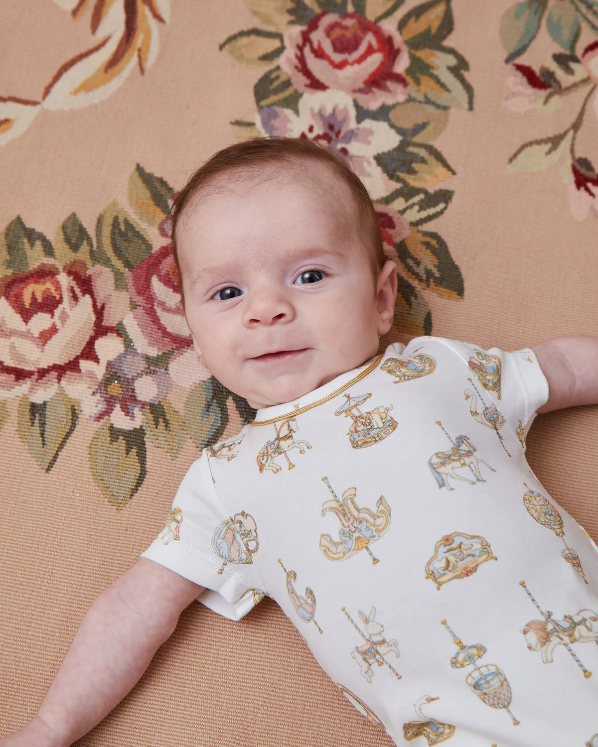 Atelier Choux Baby Onesie - Carousel Newborn-18M | Babybrandedshop