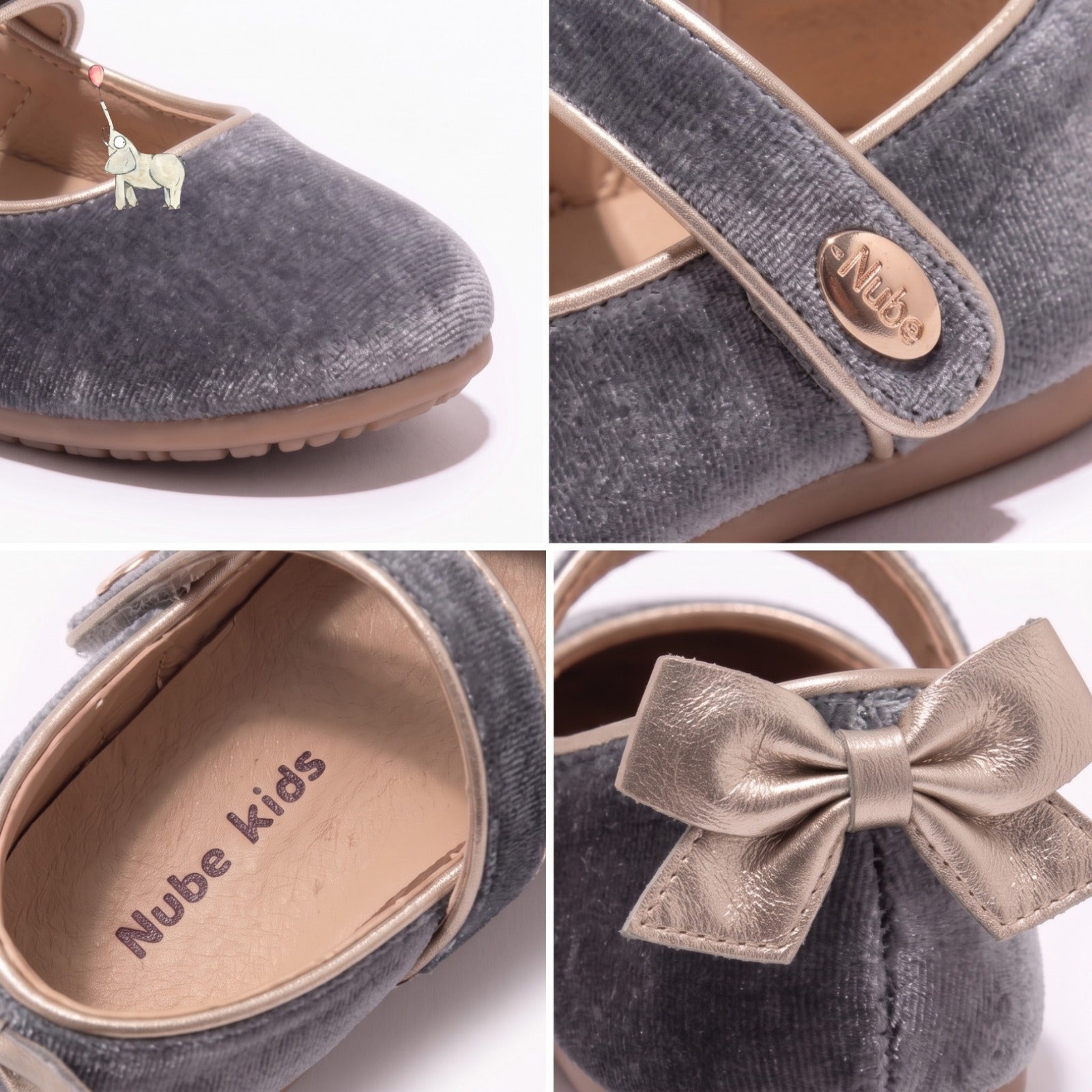 Nube-Butterfly Velvet Grey