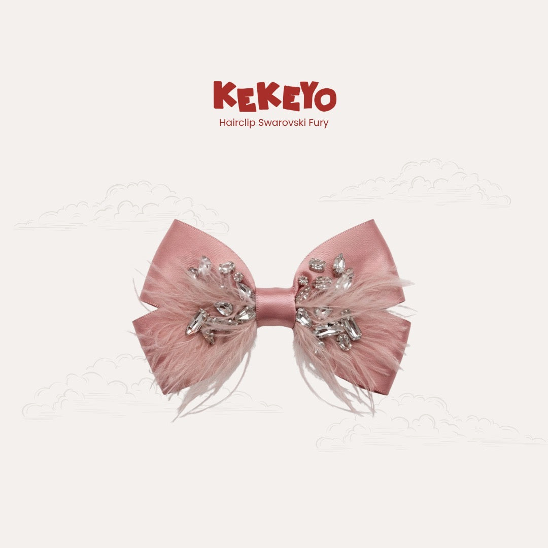 Kekeyo Hairclip Swarovski Furry