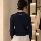 Self Portrait Sweater Navy L