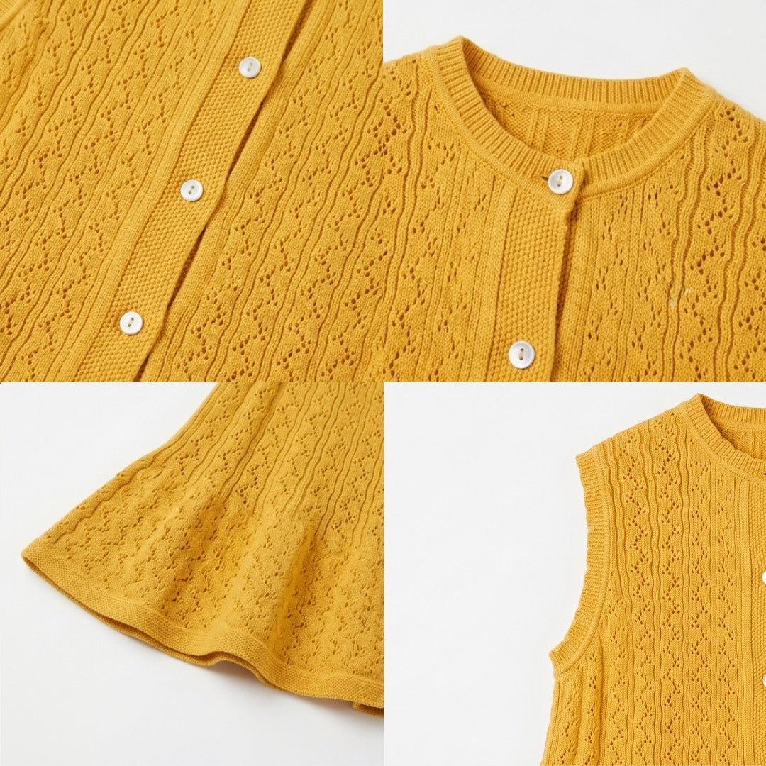 Kekeyo Lola Knit Top Yellow | 2Y