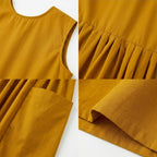 Kekeyo Dress Royal Bloom Mustard | 8Y 10Y 12Y S M L