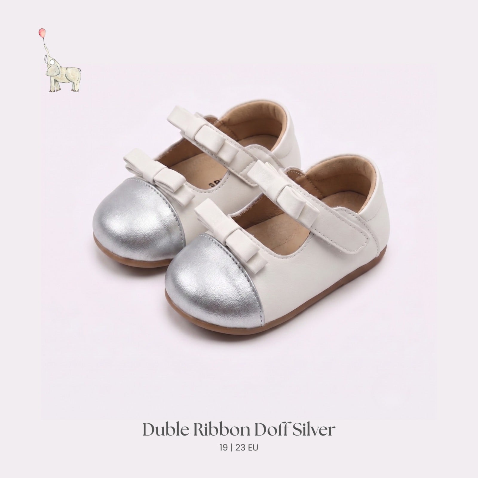 Nube-Double Ribbon Doff Silver