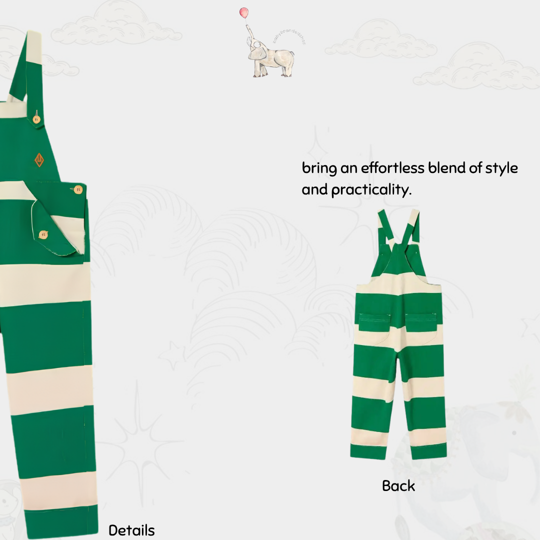 The Animal Observatory Strip Green Series | Blouse Baju Terusan Anak Celana Jeans | 2Y 10Y | 12 Y |