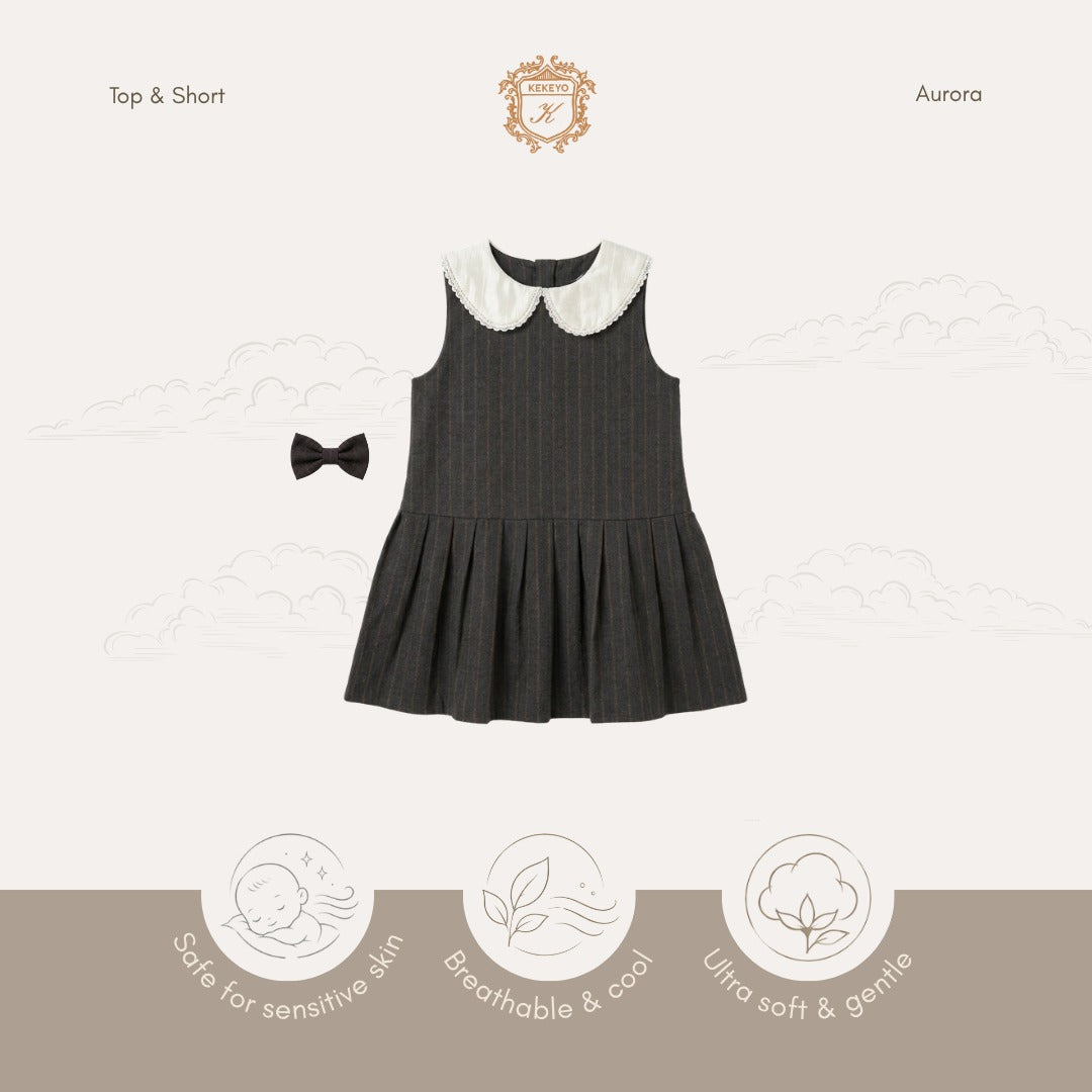Kekeyo Dress & Hairpiece Spiece Dark Grey | 4Y 6Y