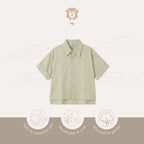 Kekeyo Short Sleeve Shirt 8Y | Sage Green