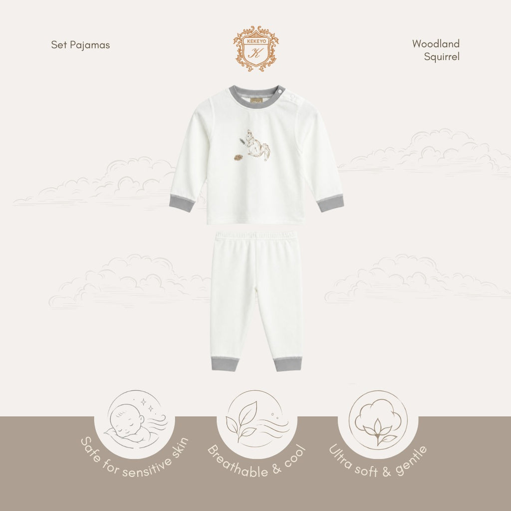 Kekeyo Set Pajamas Woodland Squirrel | 1Y 2Y 3Y 4Y