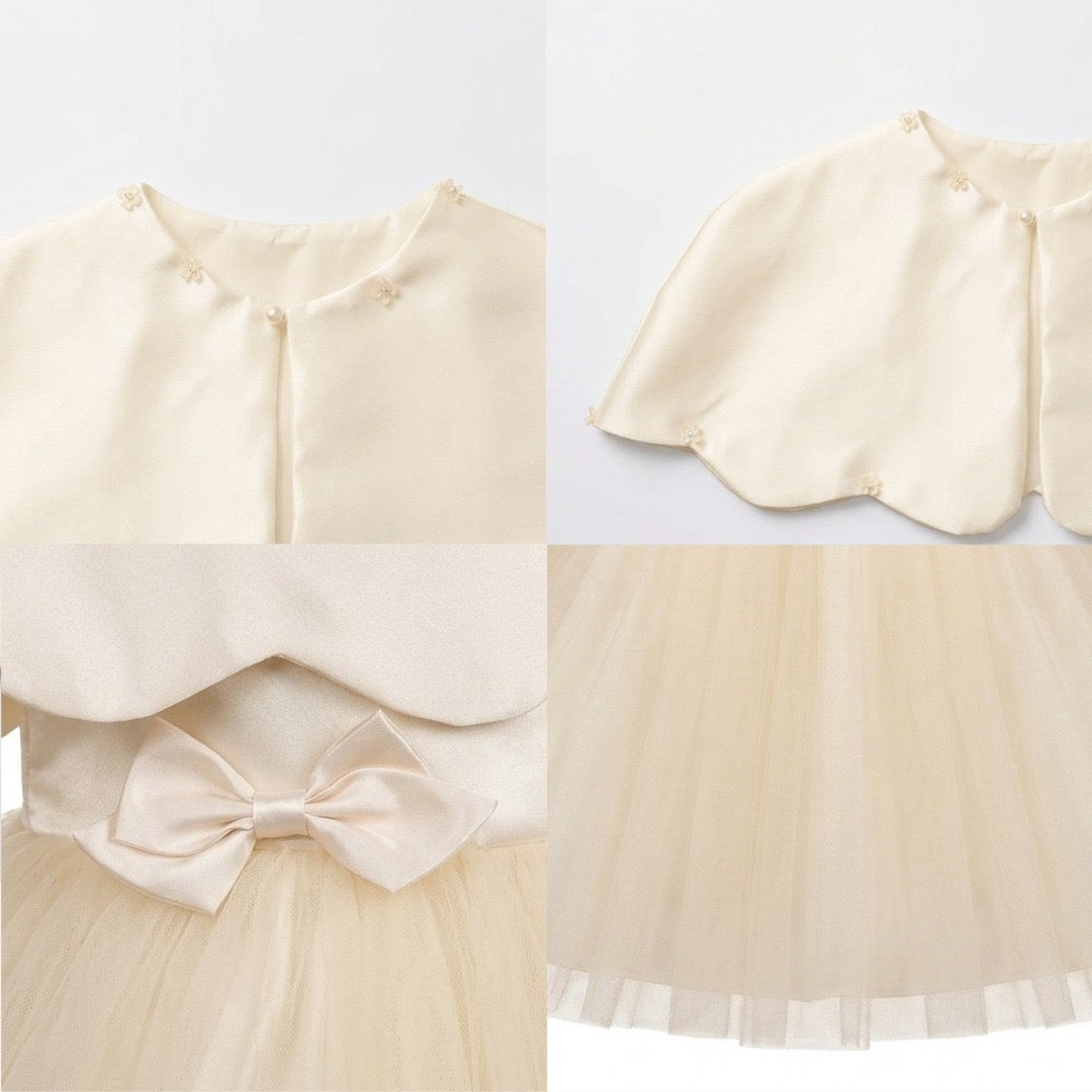 Kekeyo Cape & Dress Glommy Off White | 4Y
