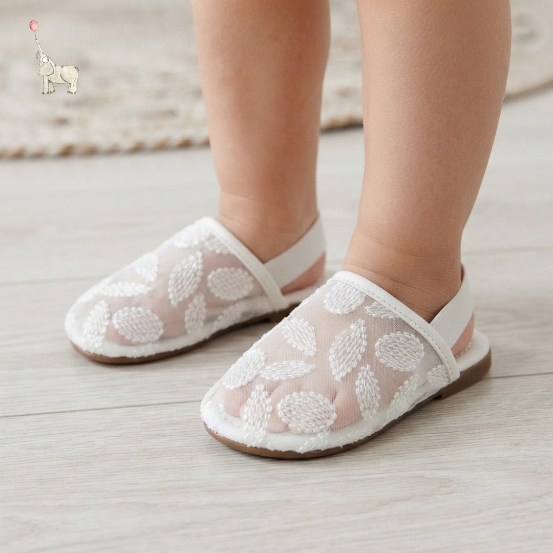 Kekeyo Roland Mesh Embroidery Baby Sandals 6-16M | Babybrandedshop