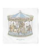Atelier Choux Carré Swaddle - Carousel Blue  100x100cm | Babybrandedshop
