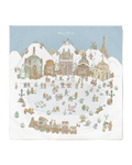 Atelier Choux Carré Swaddle - Winter Wonderland Blue 100x100cm | Babybrandedshop