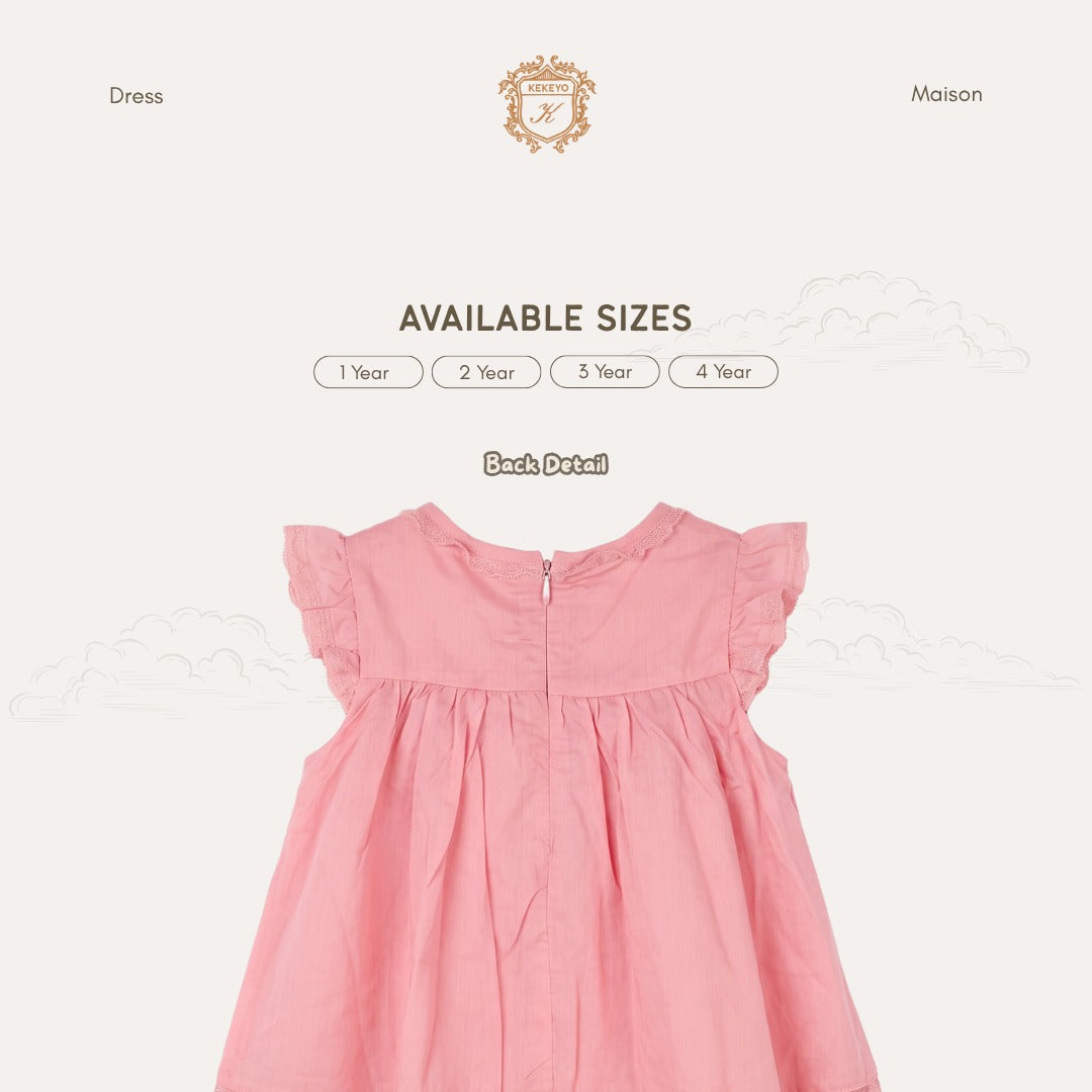 Kekeyo Dress Maison Pink | 1Y 2Y 3Y 4Y