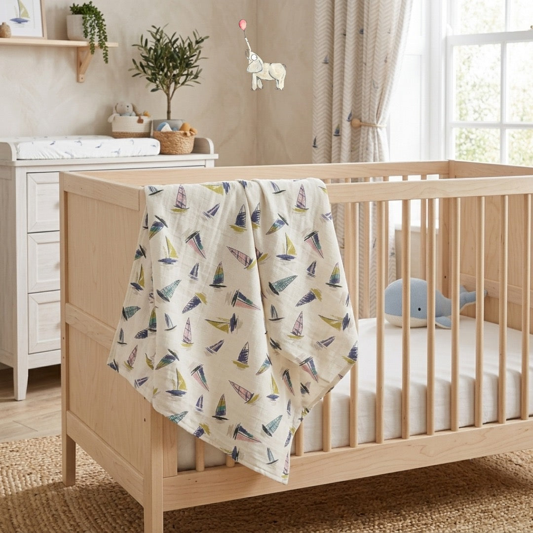 KEKEYO Swaddle Baby Boat Cotton