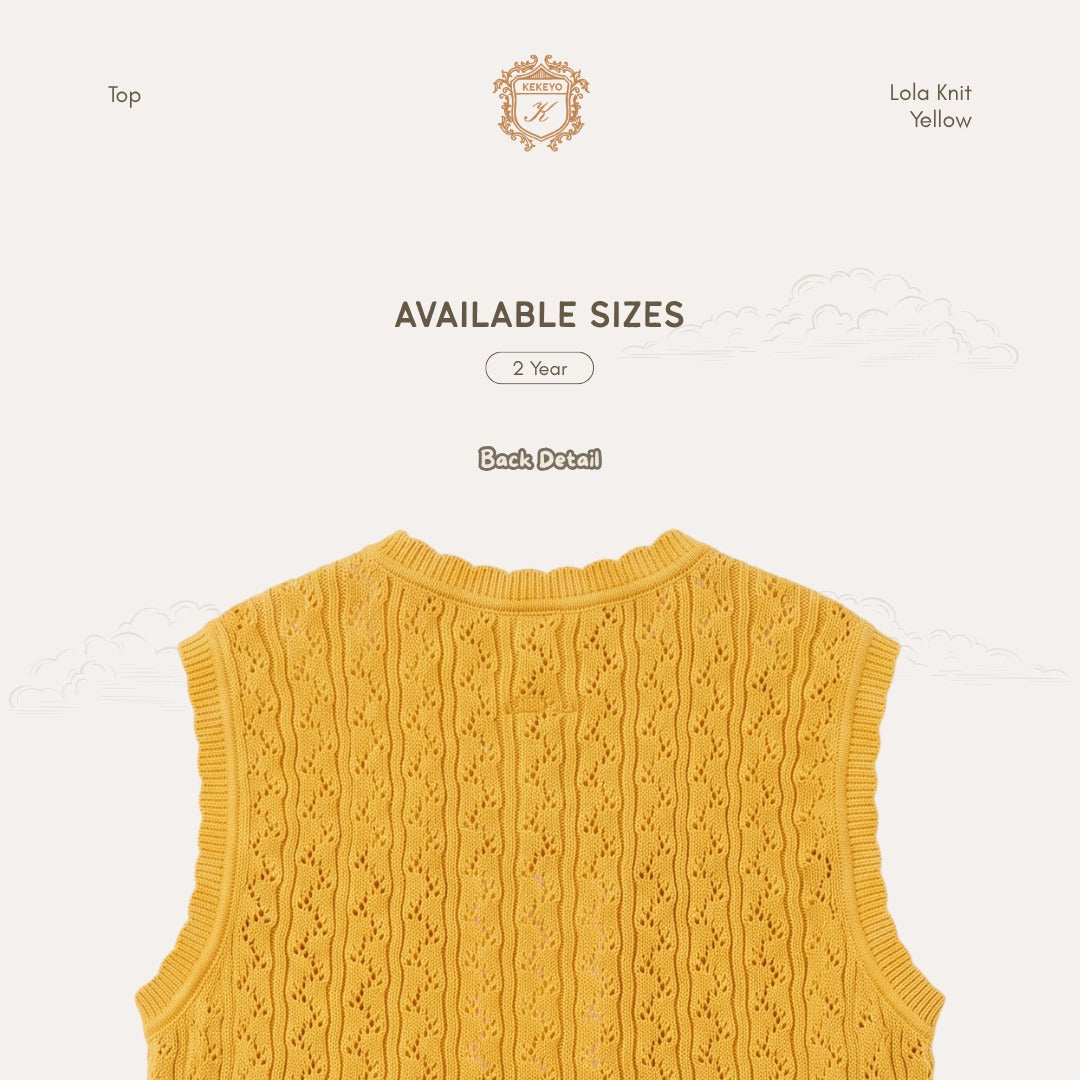 Kekeyo Lola Knit Top Yellow | 2Y