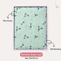 KEKEYO Swaddle Bamboo Green Leaf
