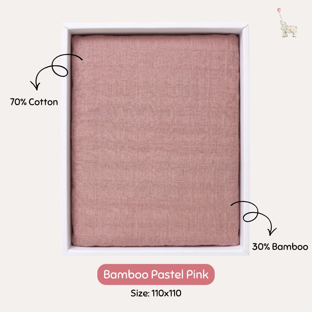 KEKEYO Swaddle Bamboo Pastel Pink