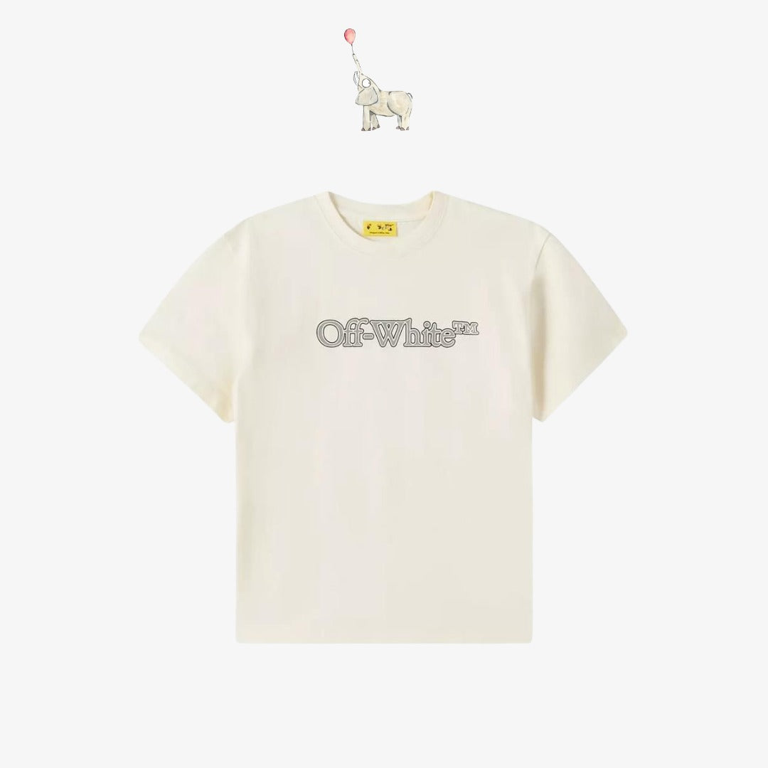 Off-White Big Bookish T-Shirt in Cotton | 12Y