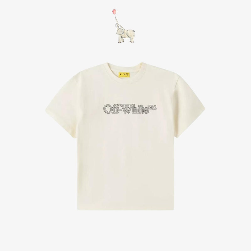 Off-White Big Bookish T-Shirt in Cotton | 12Y