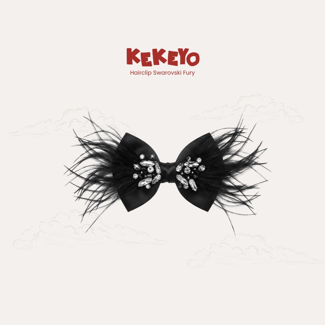 Kekeyo Hairclip Swarovski Furry