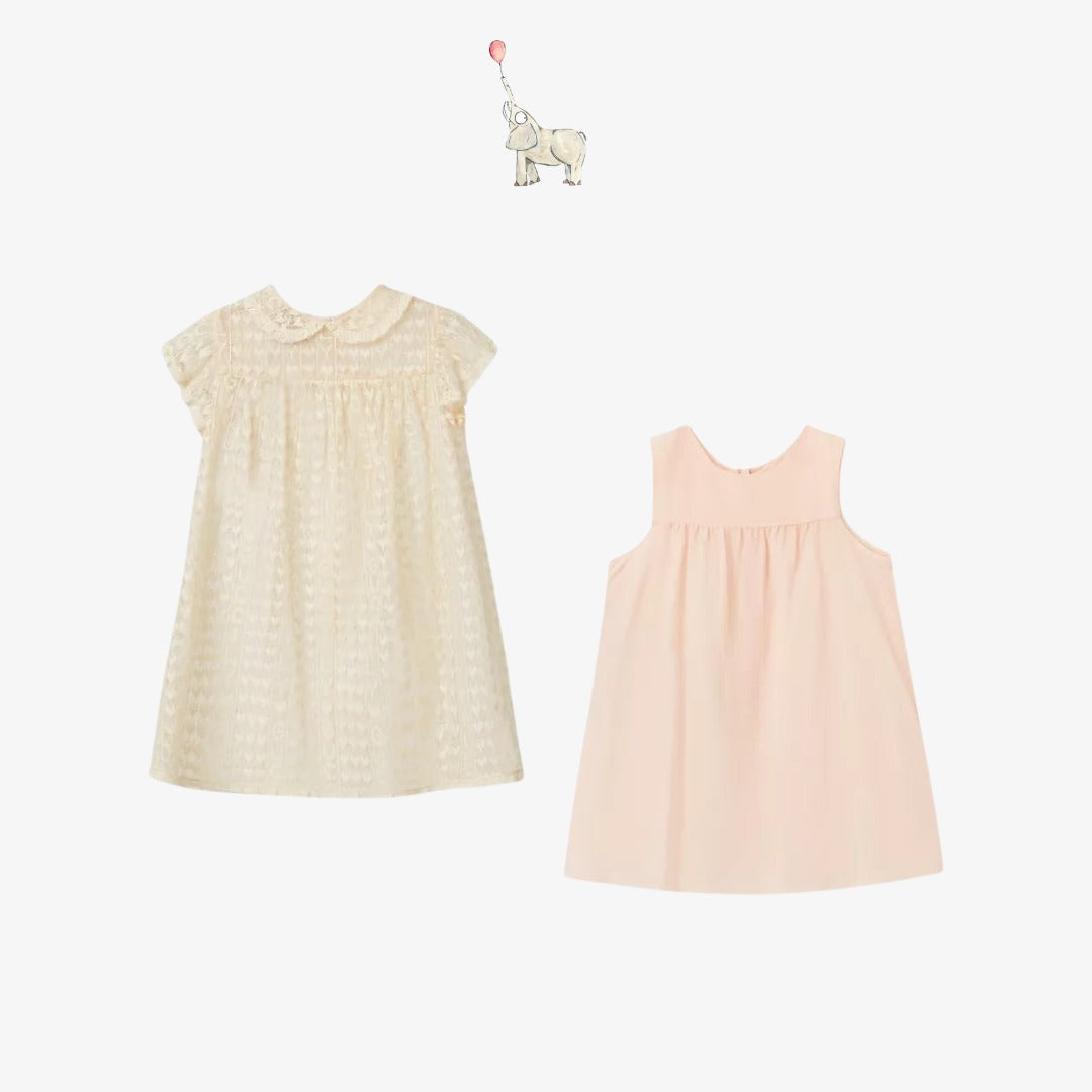 Gucci Logo Lace Dress in Cotton | 3Y