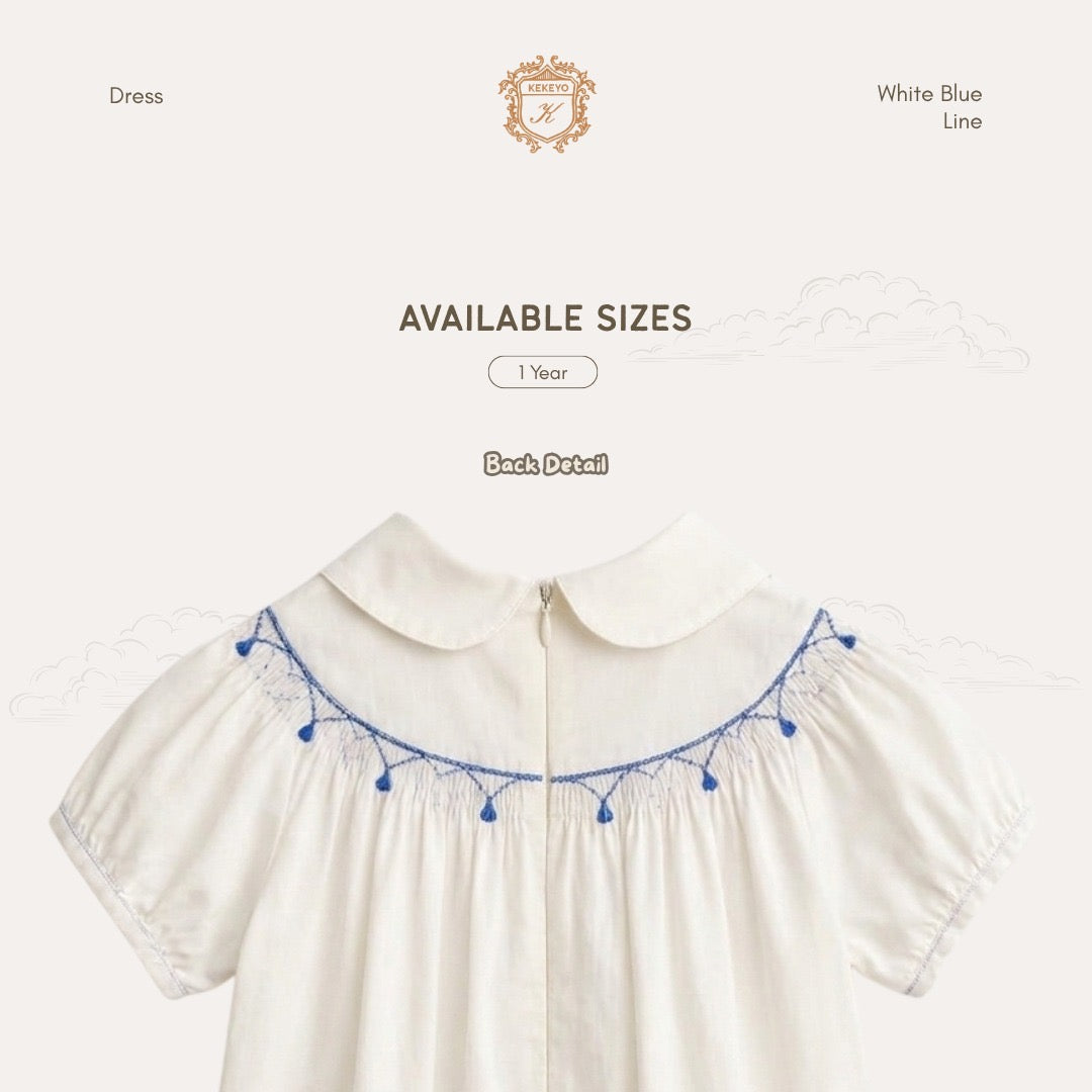 Kekeyo White Blue Line Dress | 1Y