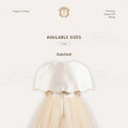 Kekeyo Cape & Dress Glommy Off White | 4Y