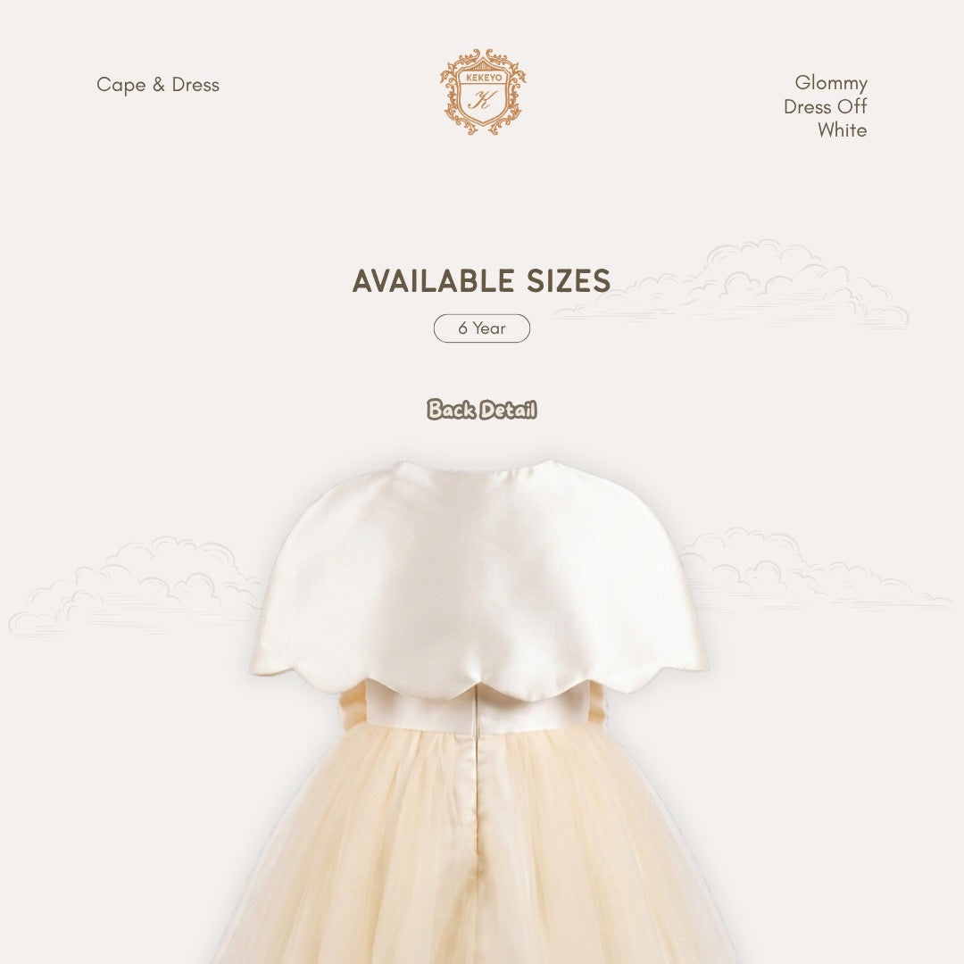 Kekeyo Cape & Dress Glommy Off White | 4Y