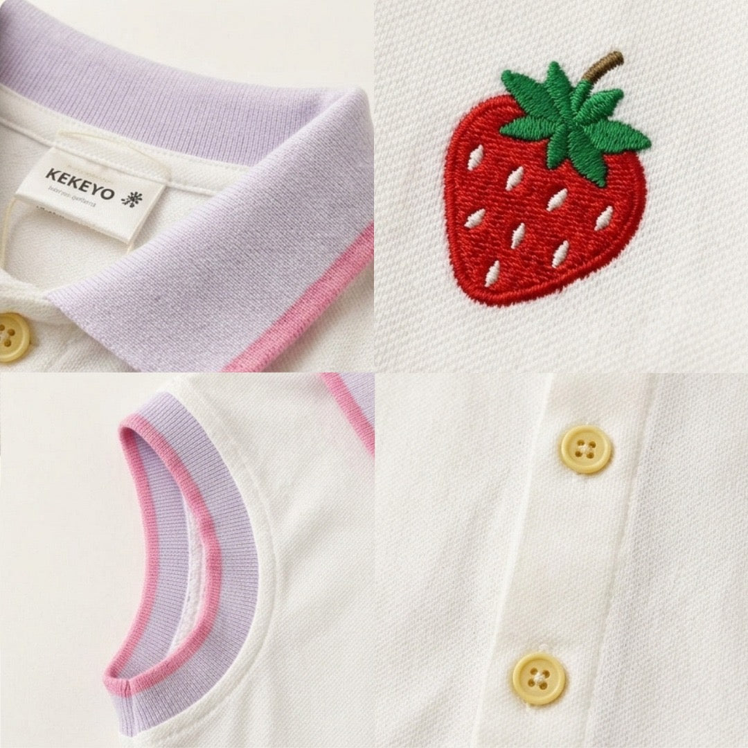 Kekeyo Sport Top Strawberry | 4Y