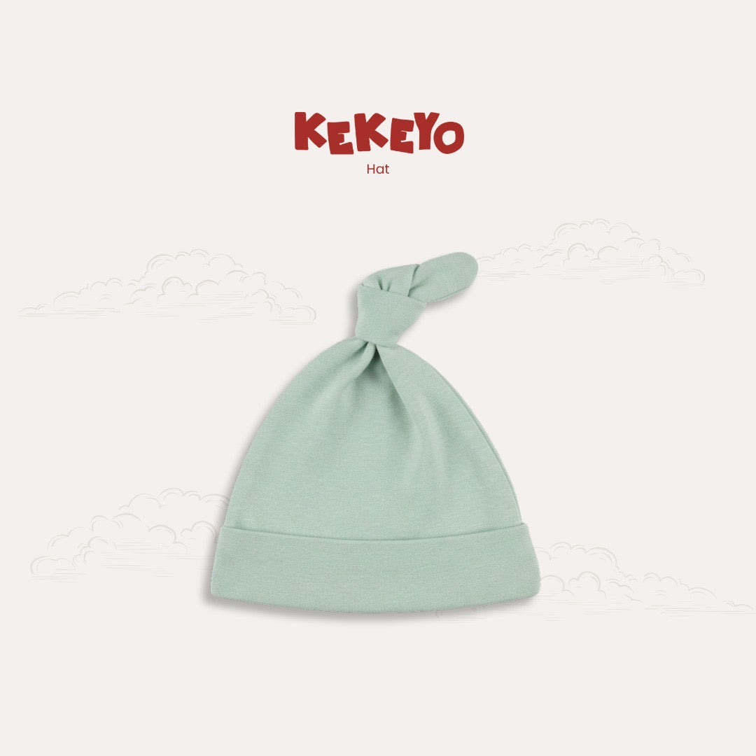 Kekeyo 2-in-1 Baby Set (Hat & Bibs) 0-3M Newborn | Green Series