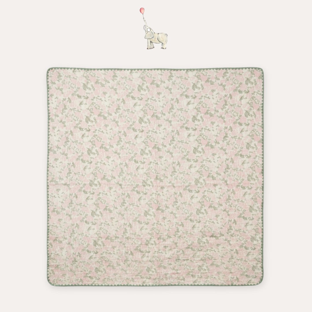 KEKEYO Autumn Blush Pink Blanket Cotton
