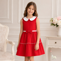 KEKEYO RED DRESS DOT ( 8 Y )